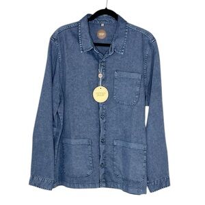 Common People 100% Cotton Hop Garment Dyed Overshirt size Large